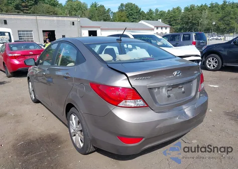 2012 Hyundai Accent Gls from USA, damaged, VIN KMHCU4AE3CU166704